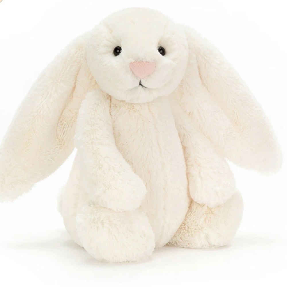 Jellycat Bashful Cream Bunny Small - Dust Cover Included